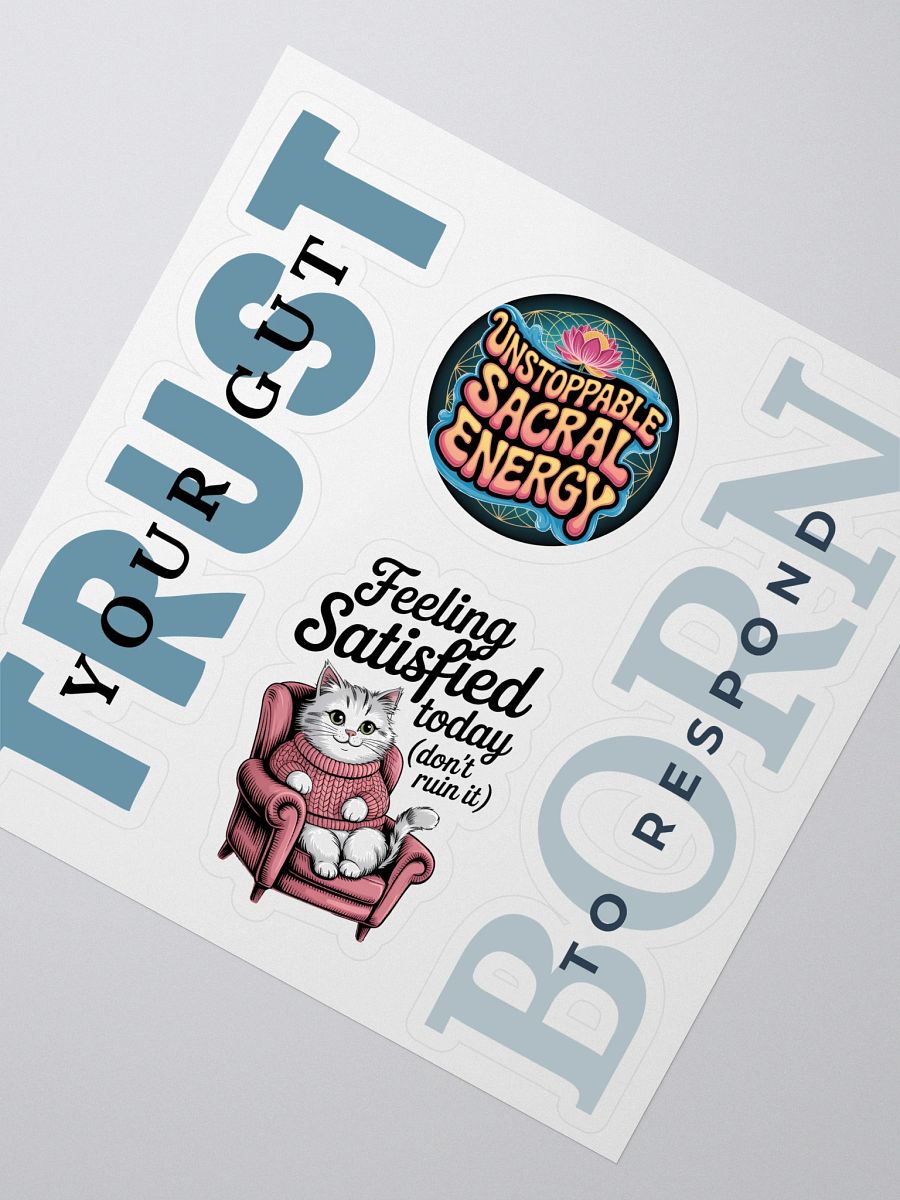Sacral Living Human Design Generator Sticker Sheet product image (1)