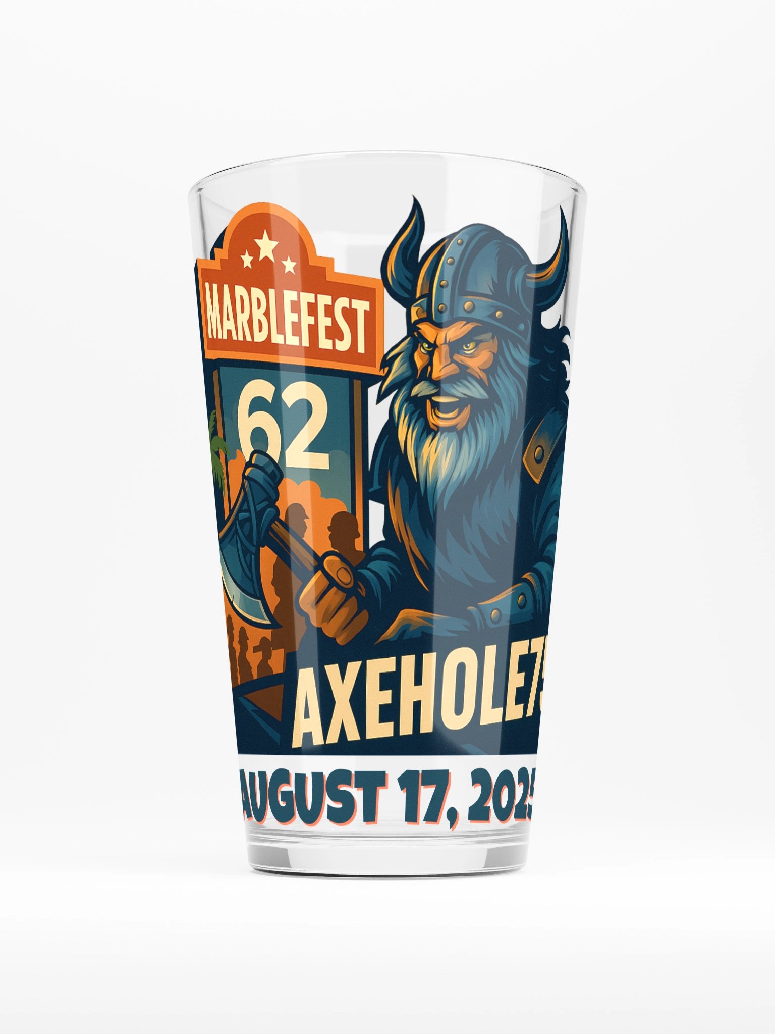 Marblefest62 Axeh0le75 Pint Glass product image (1)