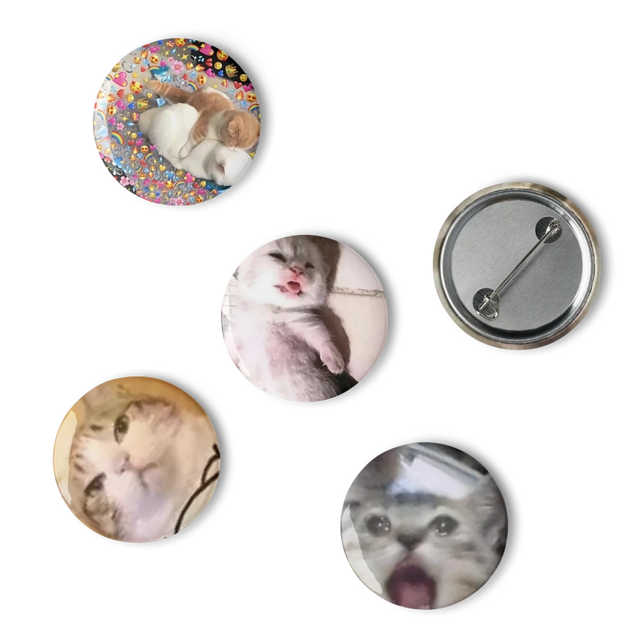 Set of Pin Buttons: Meme Cats 8 product image (6)