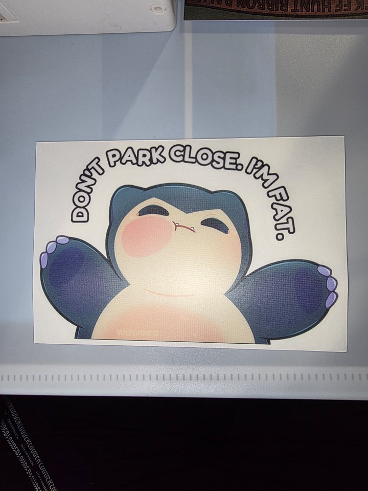 Snorlax - Don't Park Close I'm Fat - Peeker product image (1)