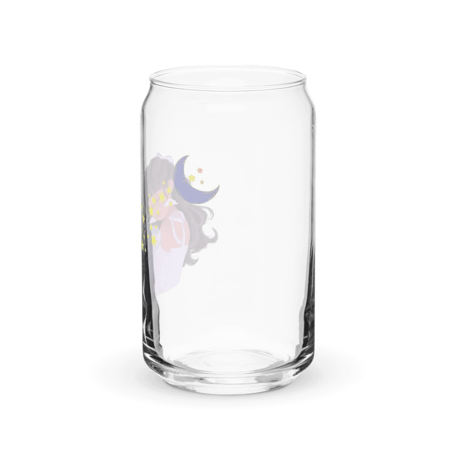 Moon Girly Print Glass Can Cup With Or Without Lid product image (7)