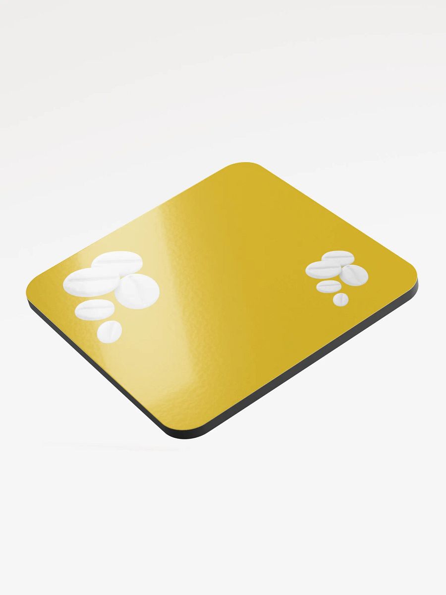 Golden Yellow I Swear They Are Coffee Beans! White Coffee Beans Coaster product image (3)