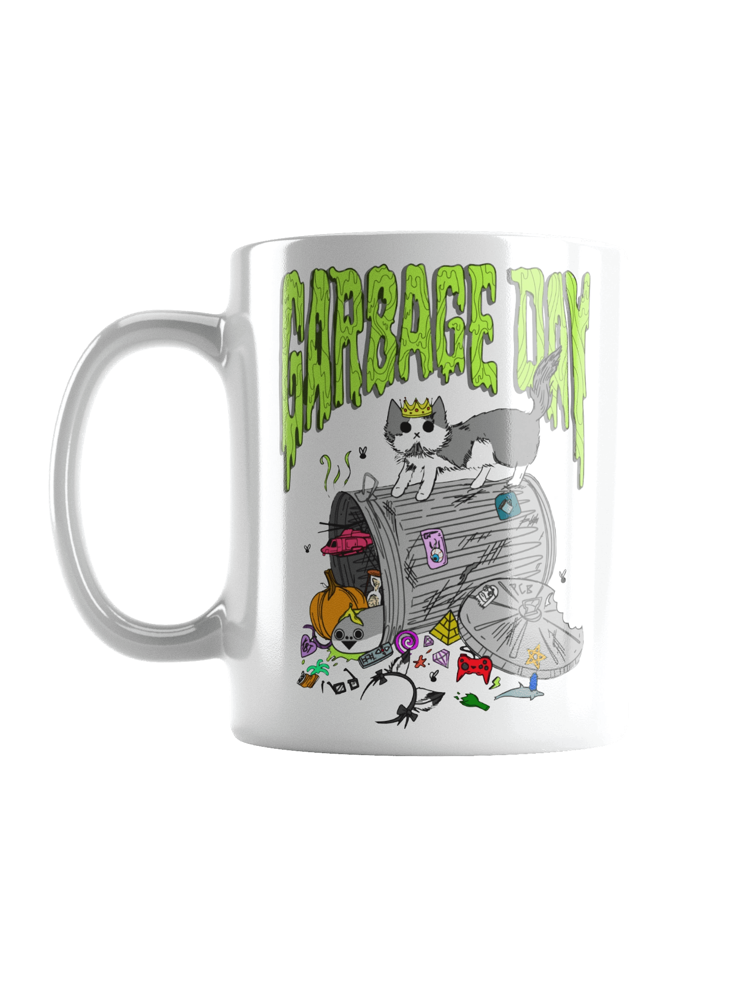 garbage day mug (white) product image (1)