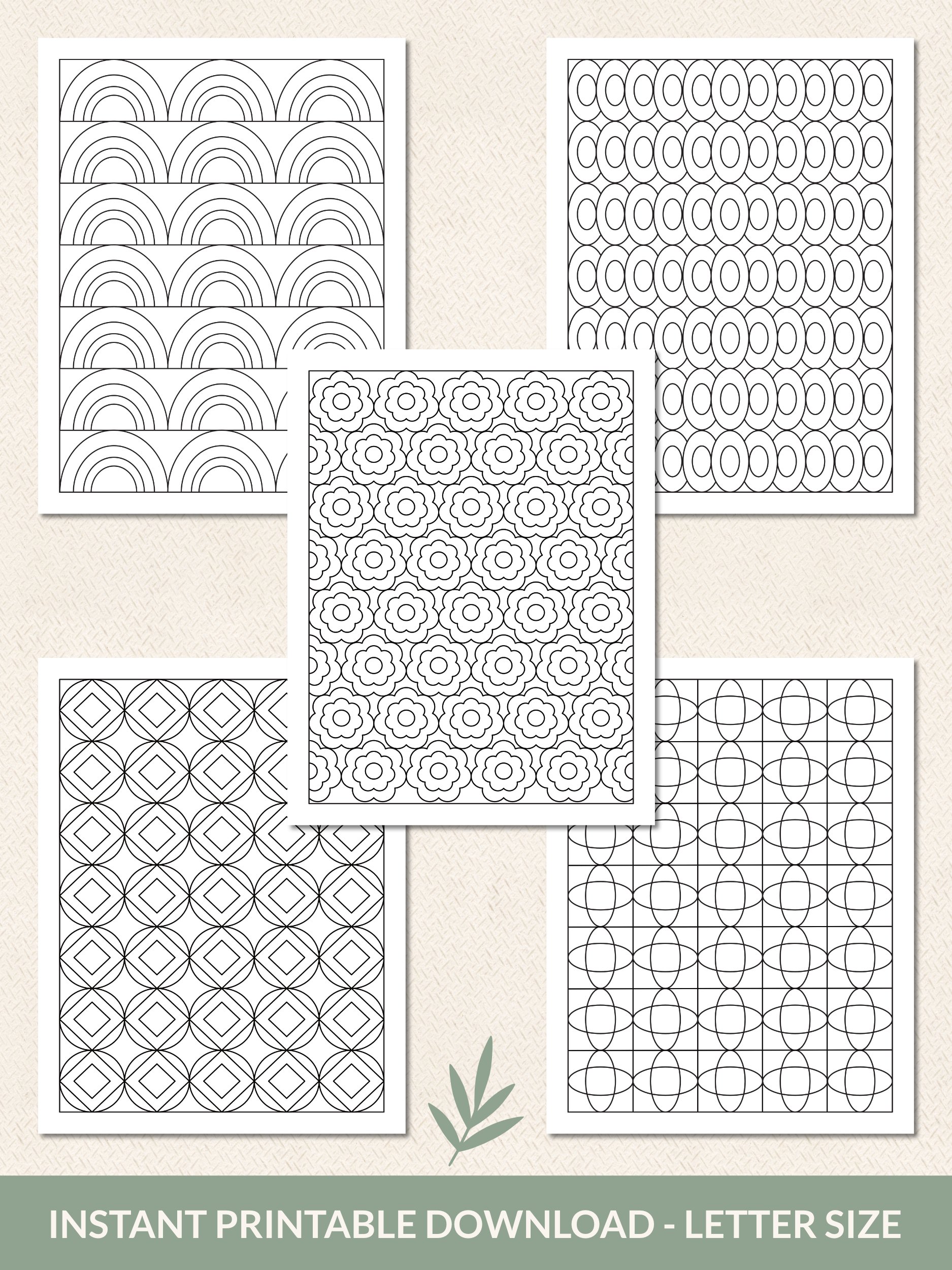 Geometric Patterns Coloring Pages Volume 2 – Printable Set of 20 product image (2)