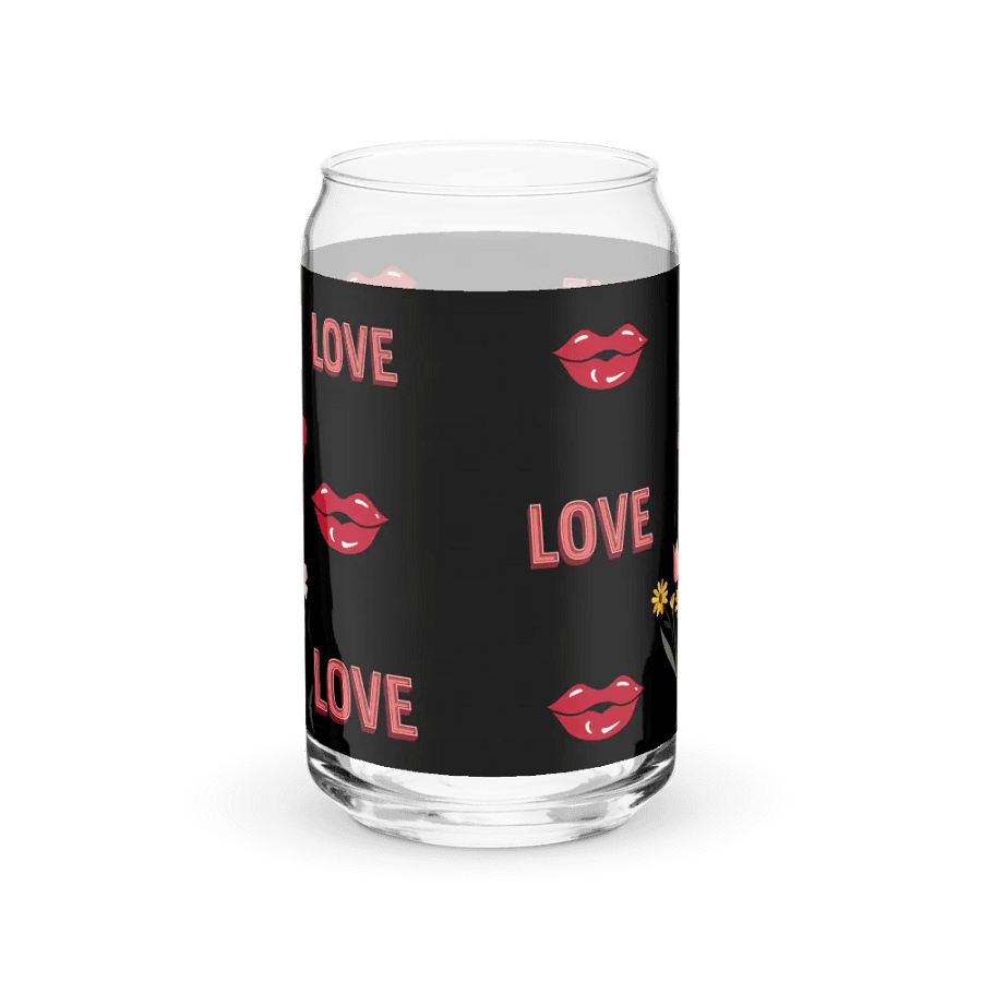 Love and Lips Glass Can product image (6)