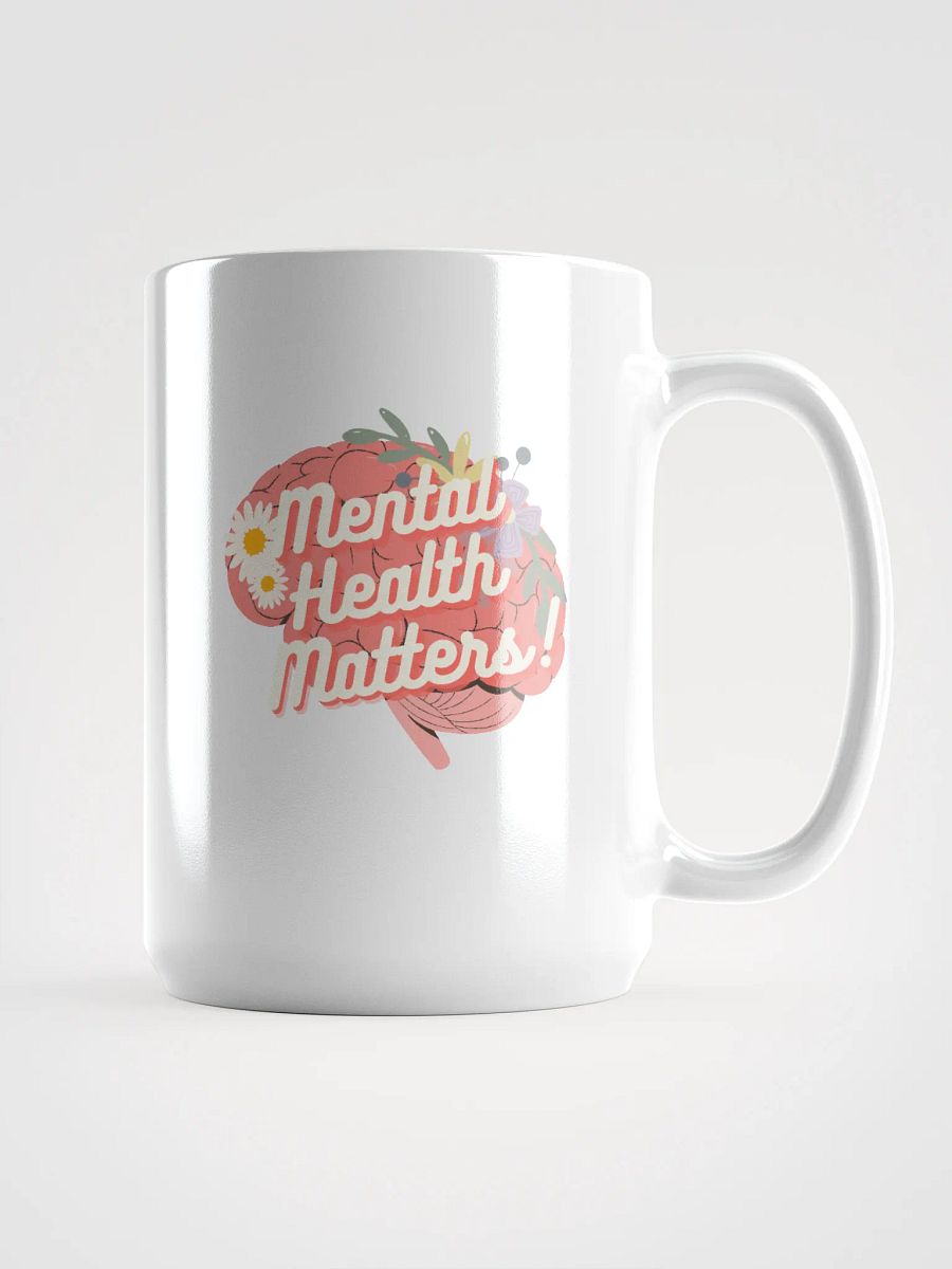 Floral Brain Mental Health Matters Mug product image (1)