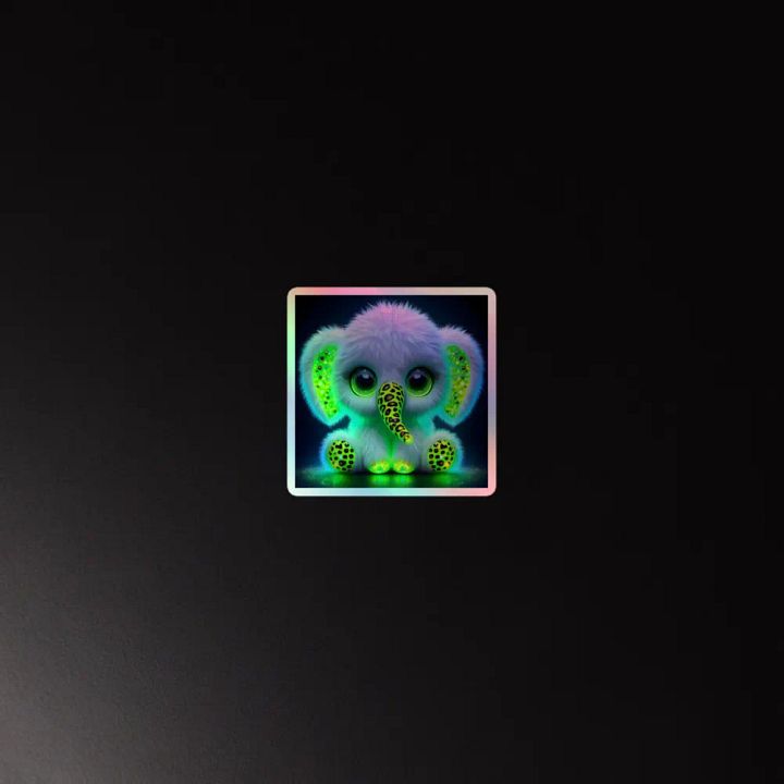 Glowing Elephant Sticker product image (4)