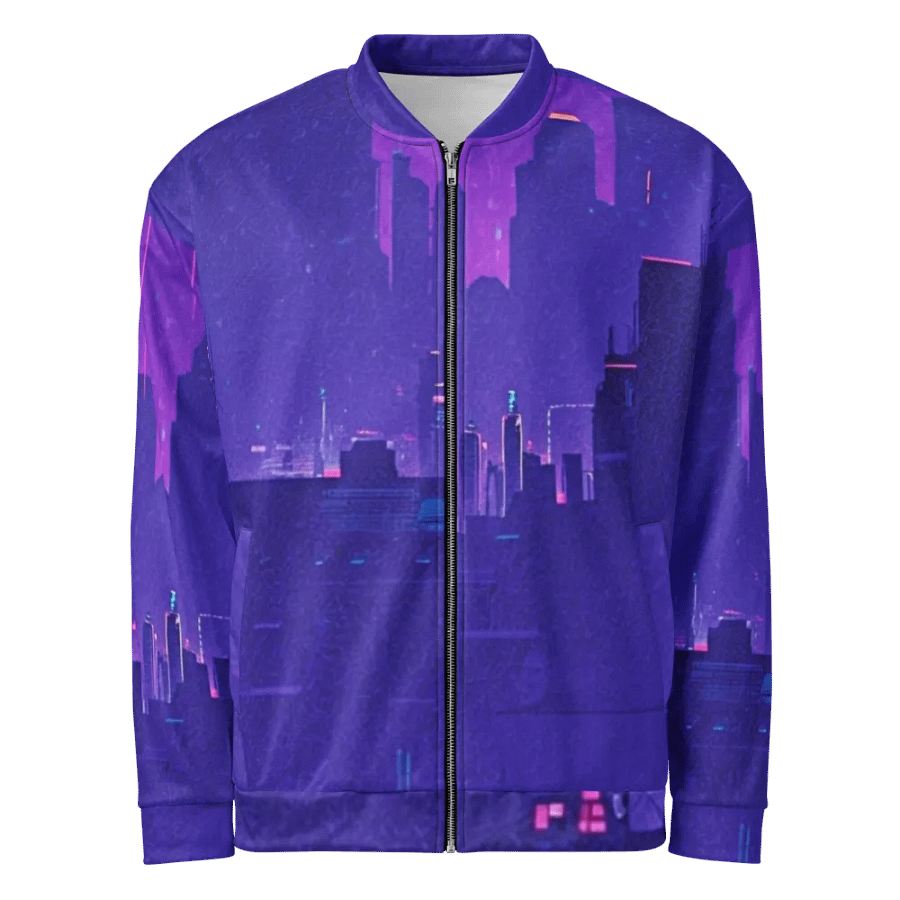 Future Dusk Purple Bomber Jacket –design by Unik Limited Edition (1,977 Worldwide) product image (1)