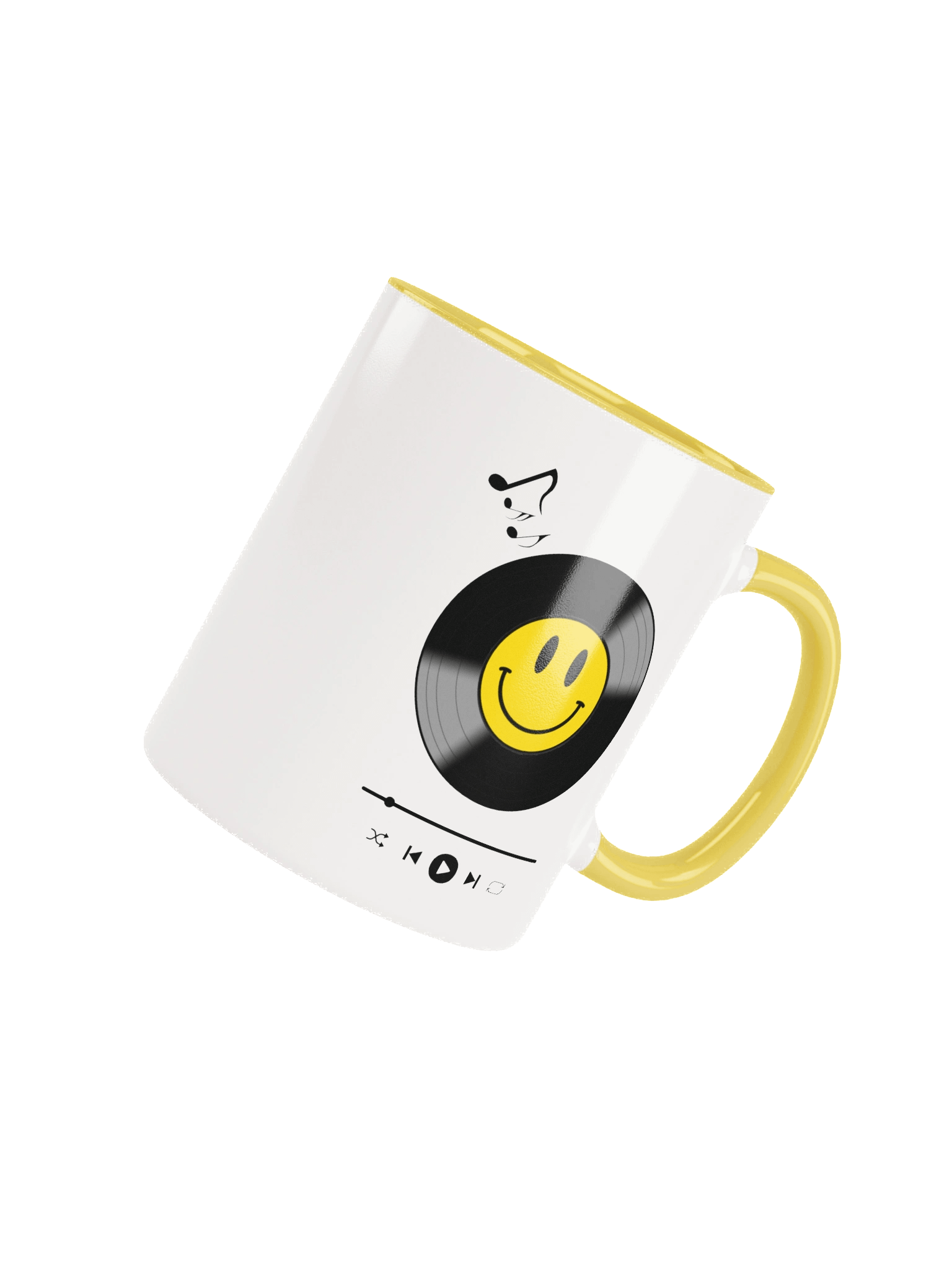 Smiley Face Ceramic Music Mug product image (4)