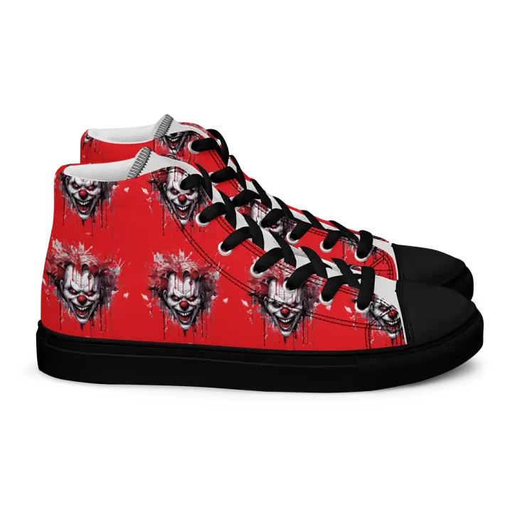 Sinister Clown Red Men's High Top Shoes product image (2)
