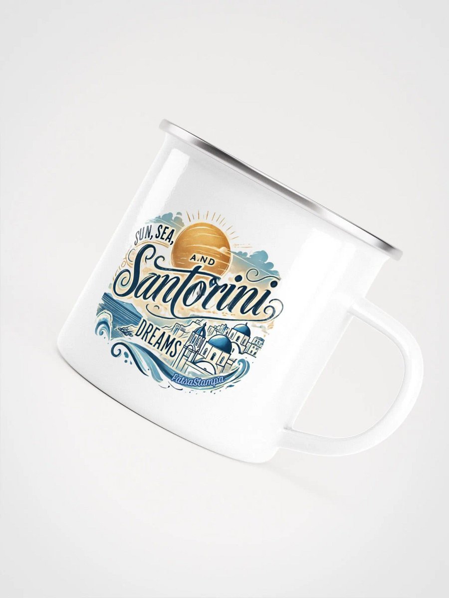 Santorini Dreams Enamel Mug product image (5)