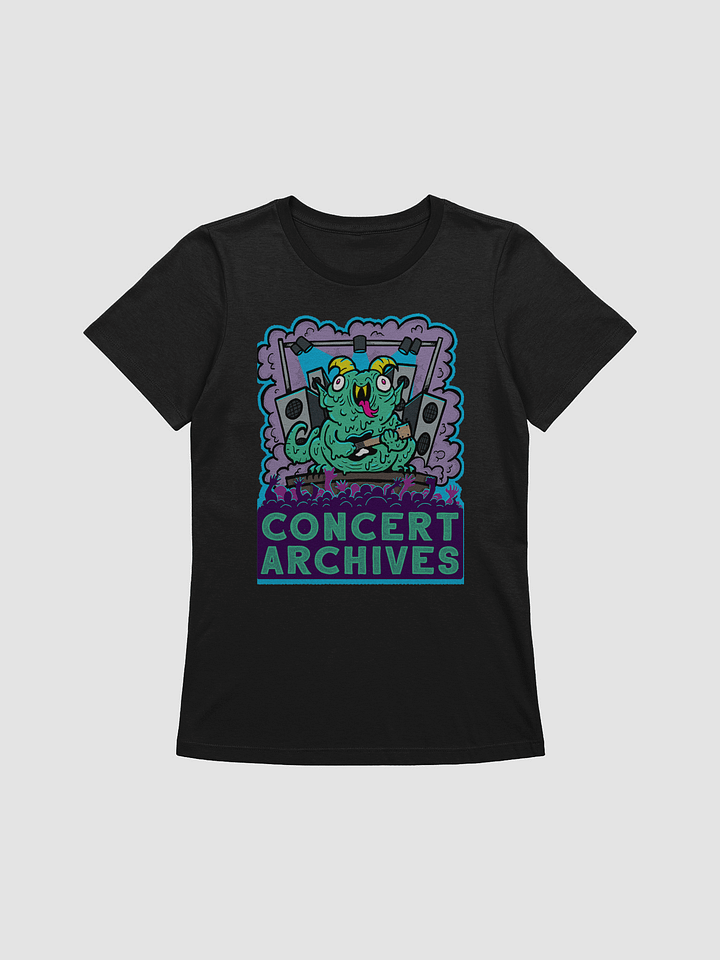Archie The Concert Monster Fitted Women's T-Shirt (Logo on Back) product image (1)