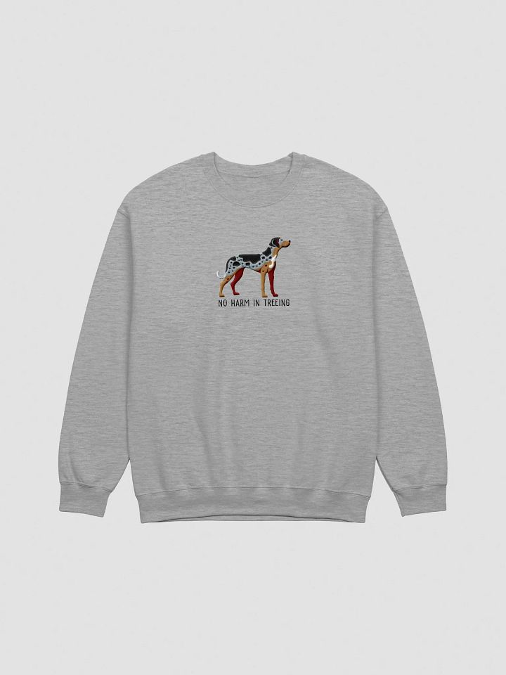 No Harm in Treeing Sweatshirt (Embroidered) of a Catahoula Leopard Dog product image (10)