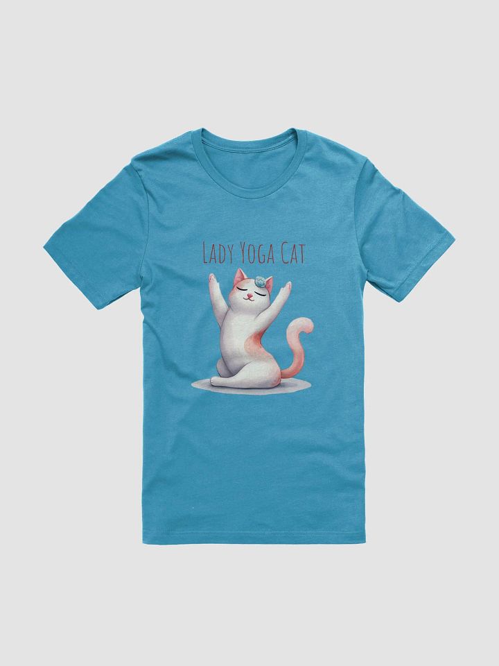 Lady Yoga Cat T-Shirt - Graceful and Mindful Design product image (1)