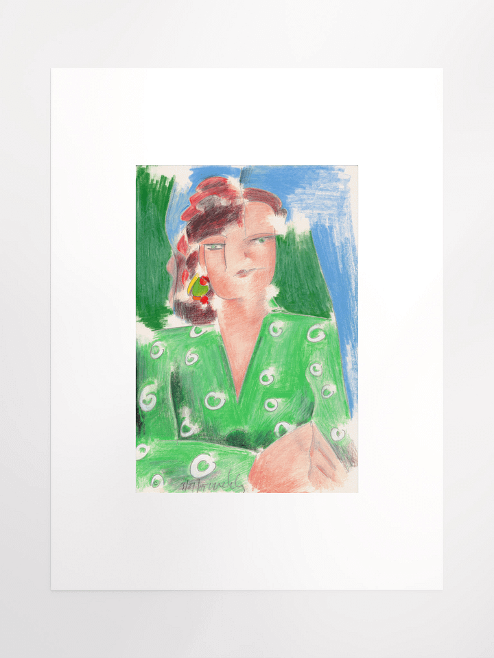 Woman in Green Shirt 03.27.85 print product image (2)