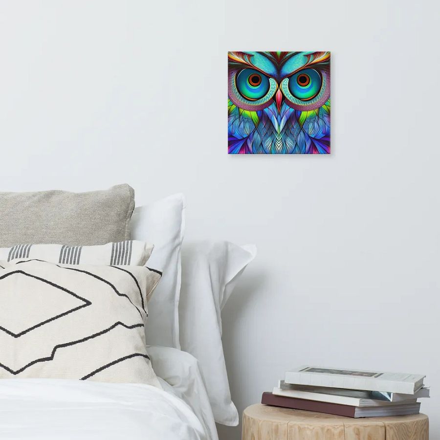 Fantasy Fractal Owl Art - v8 product image (6)