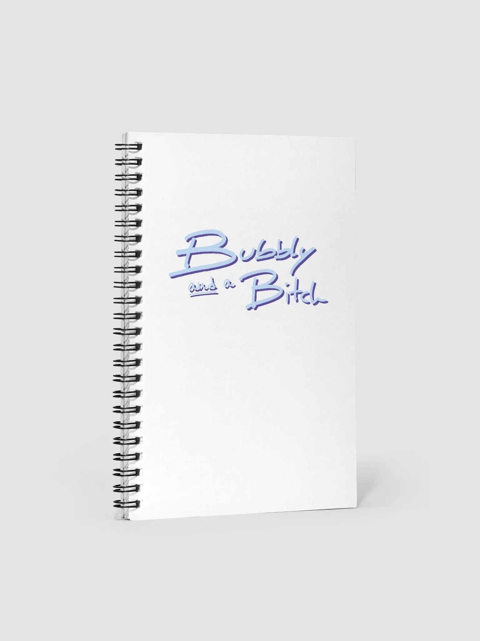 Bubbly and a B*tch (blue and purple shadow design) noteboo product image (1)