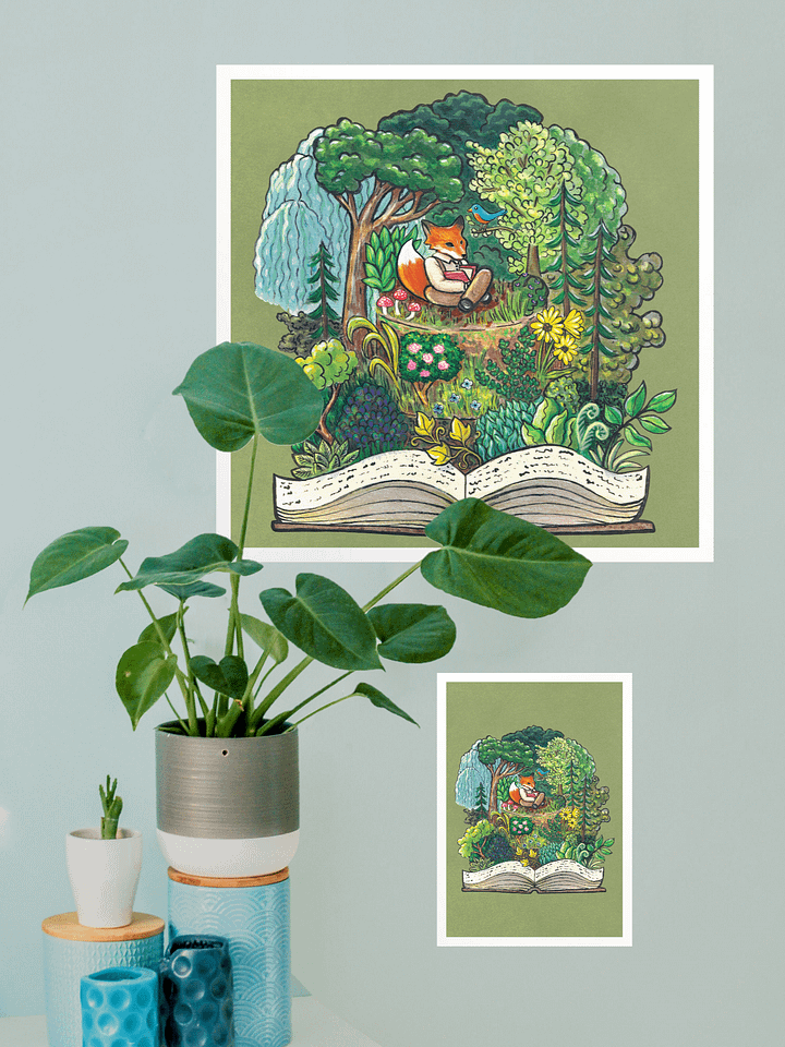 Fantasy Forest Fox Cake - Print product image (1)