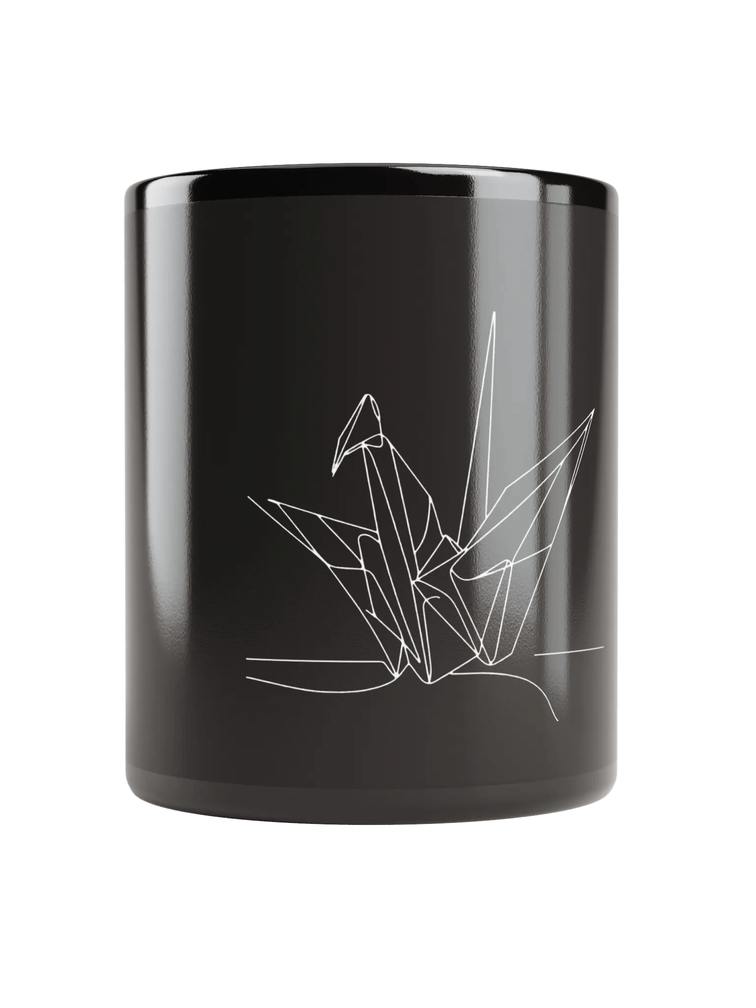 Stylish Origami Crane Line Art Design Elegance Mug product image (9)