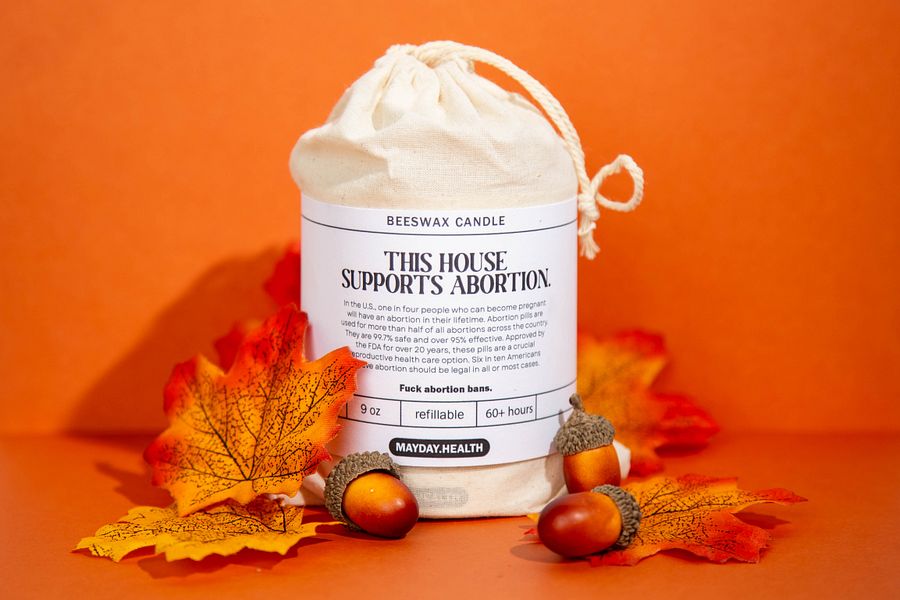 This House Supports Abortion | scented beeswax candle product image (2)
