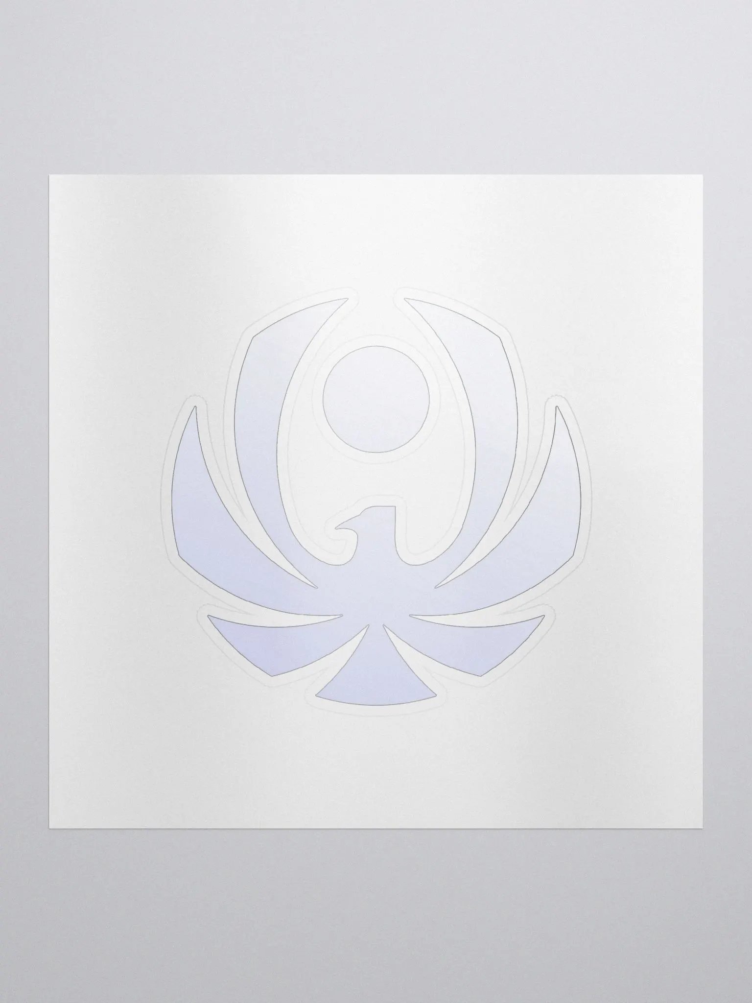 CroweGamingg Kiss Cut Stickers White Logo Stickers product image (1)