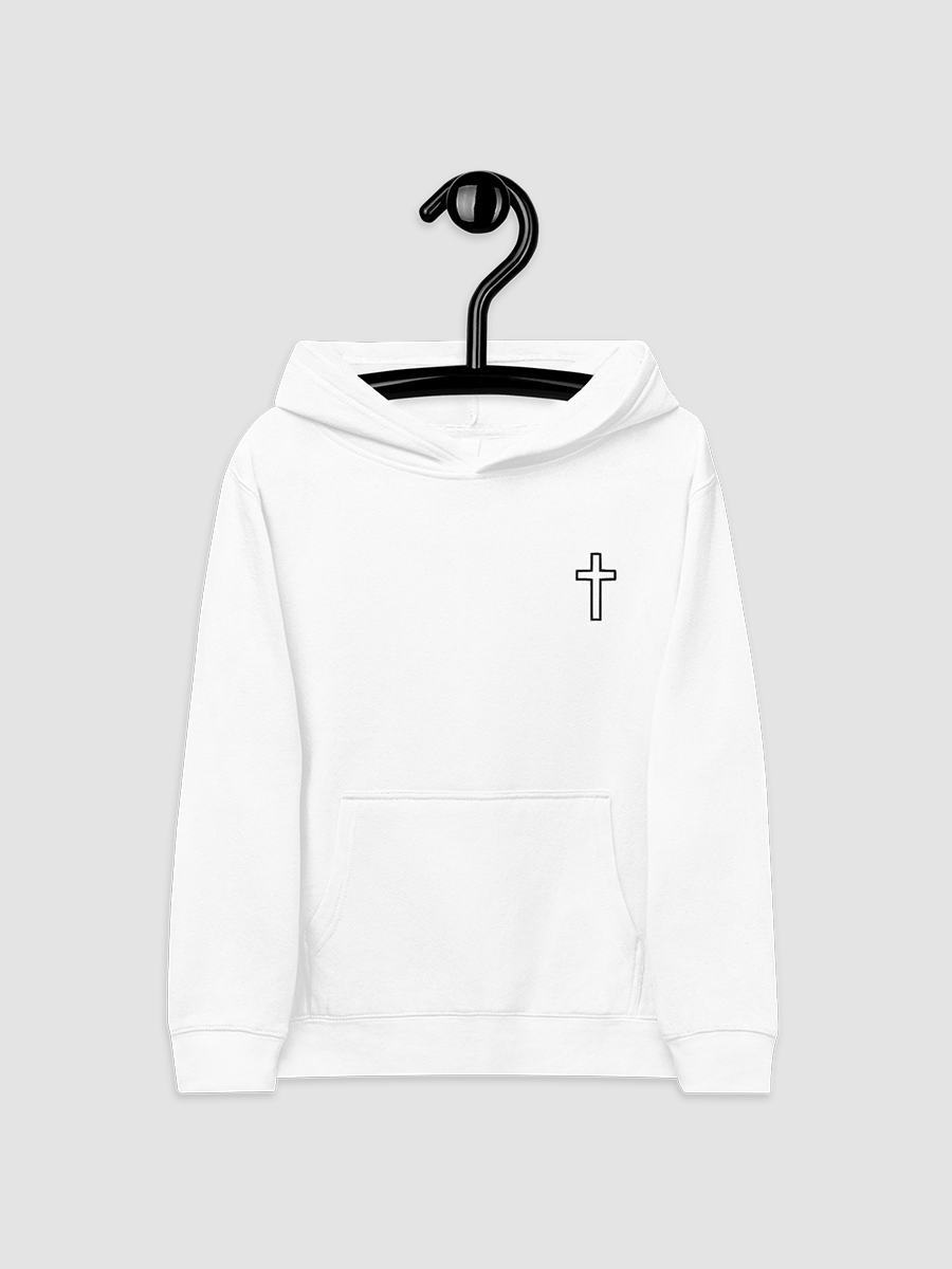 Youth White Cross Hoodie product image (3)