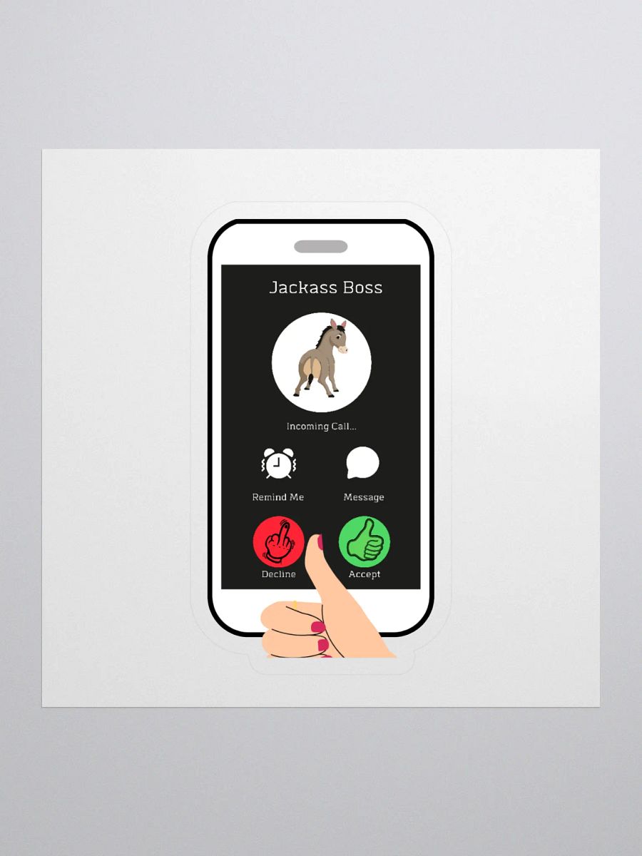 When The Boss Calls - Funny Stickers product image (1)