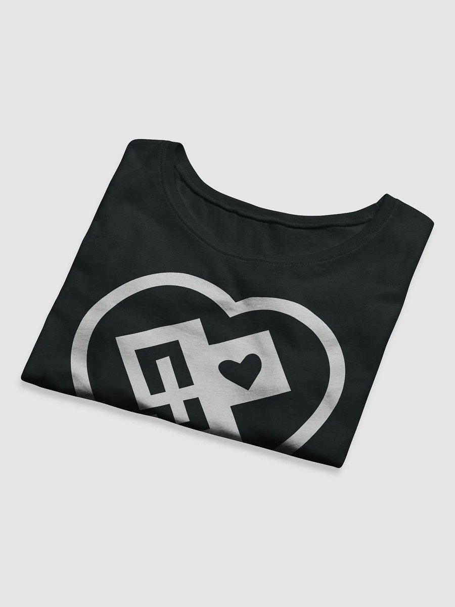 OptimusProcrastinus HeartChip in Heart Cropped T-Shirt (White) product image (22)