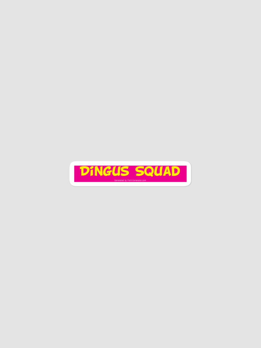 Dingus Squad Pink and Yellow Sticker product image (1)