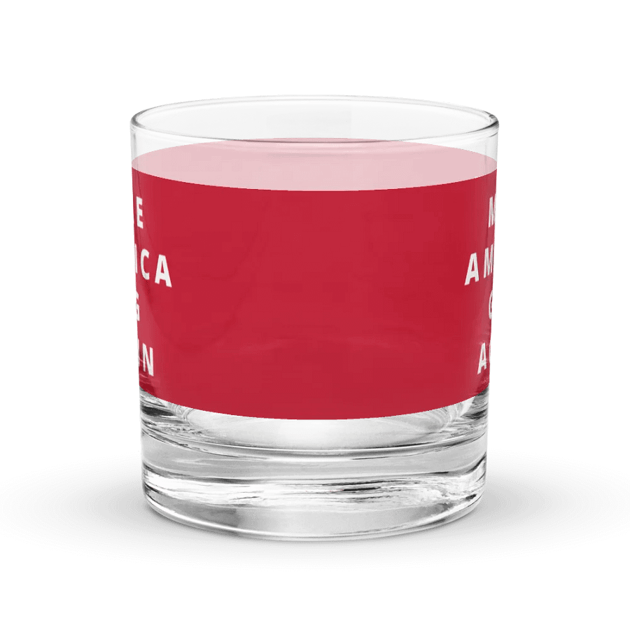 Make America Gag Again Red Chromatic Rocks Glass product image (2)
