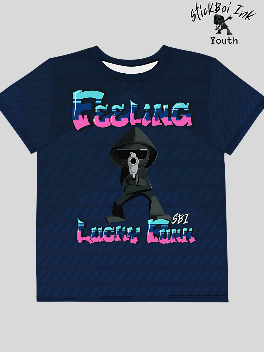 Youth Gamer tshirt – Feeling Lucky by StickBoi Ink product image (1)