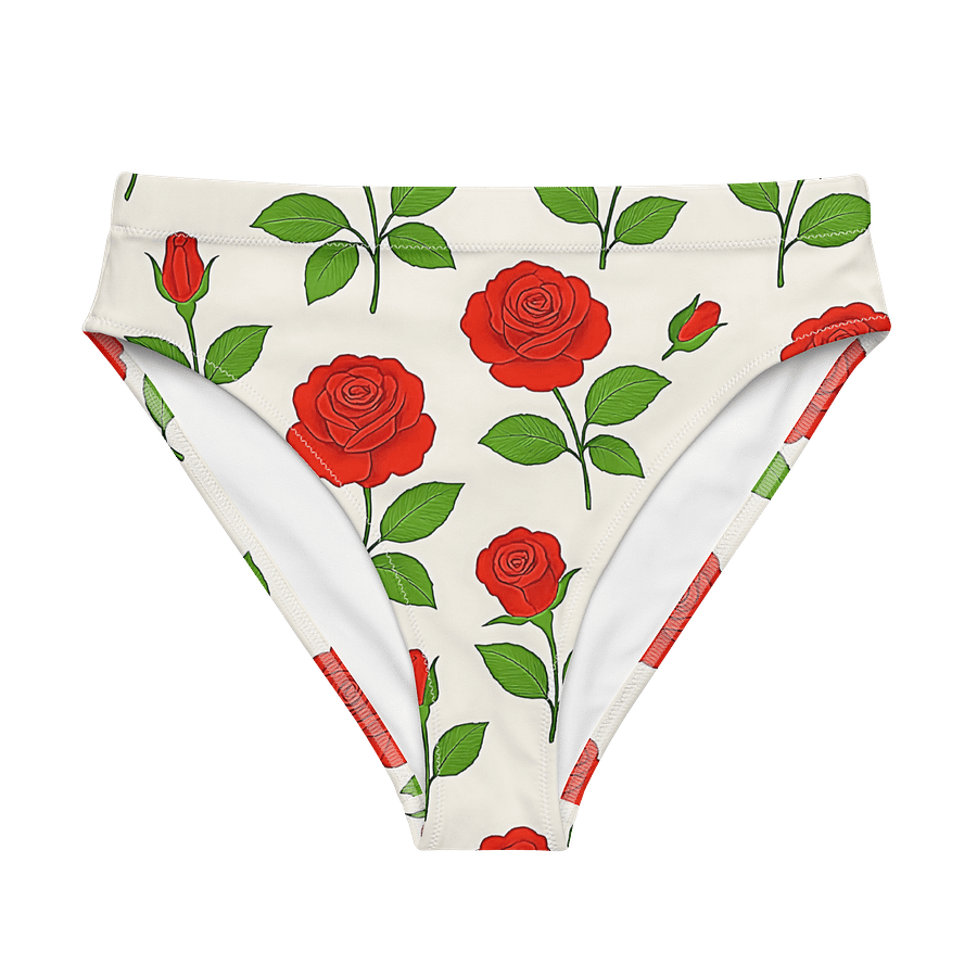 Blooming Roses Recycled High Waisted Bikini Bottom product image (1)