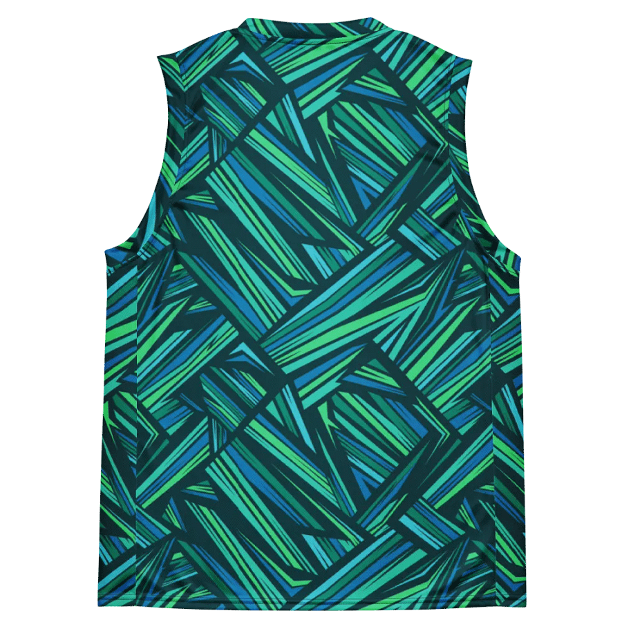 Aqua Angles | Recycled Unisex Basketball Jersey product image (3)