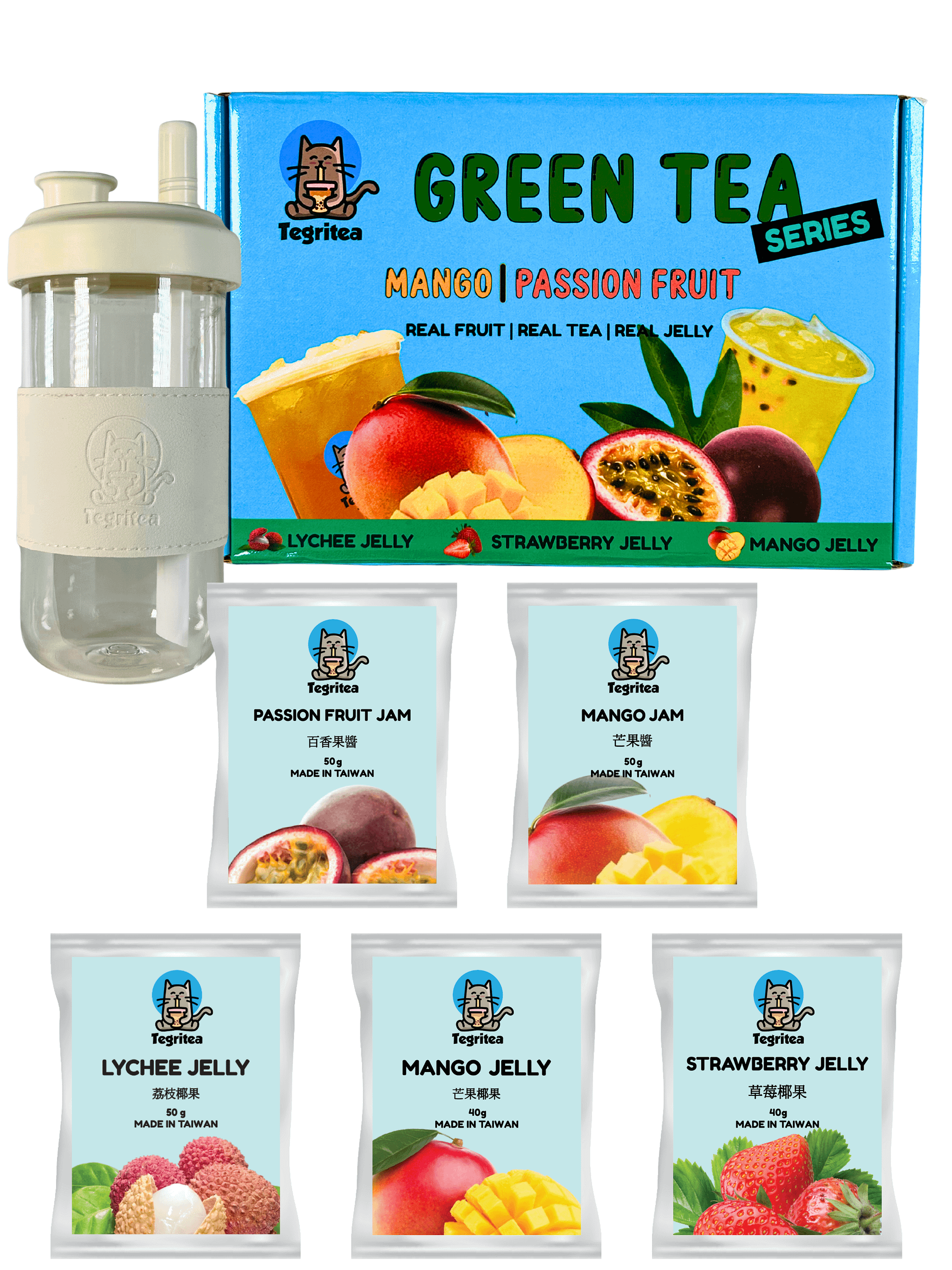 Passion Fruit/Mango Green Tea Kit w/ Cup (6 Servings) product image (1)