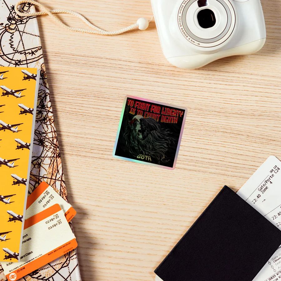 Courting Death Holographic Sticker product image (7)