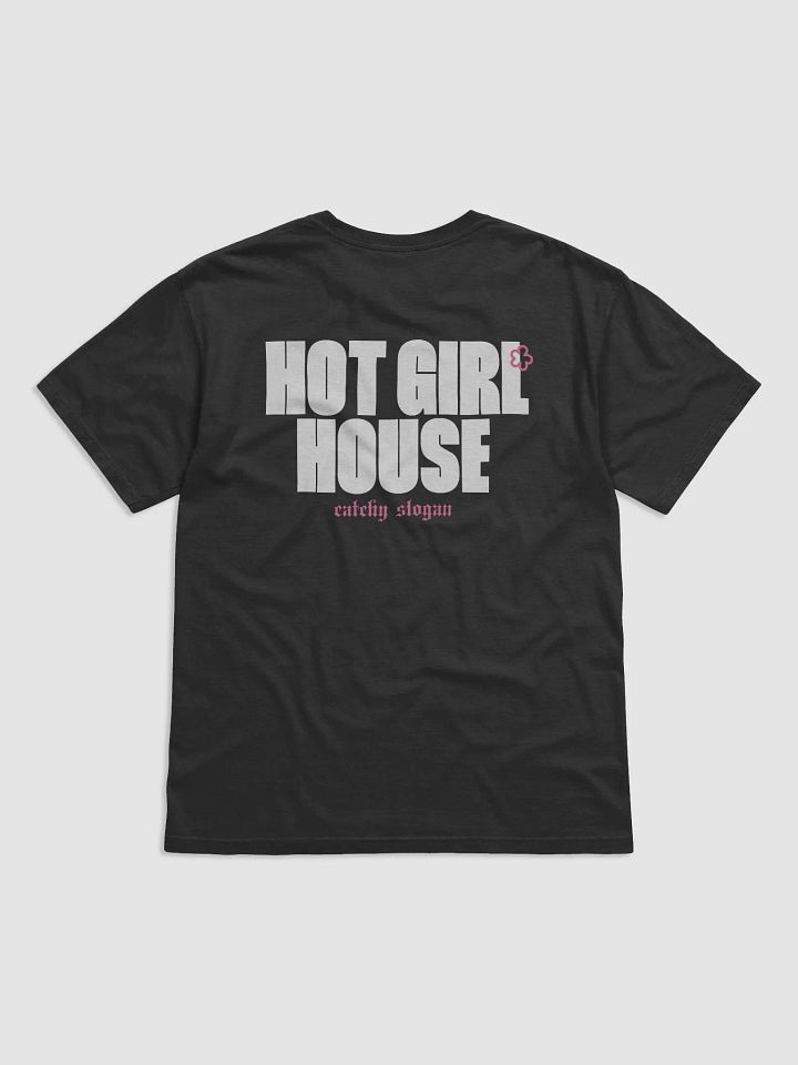 Hot Girl House Tee with Icons and Slogan product image (2)