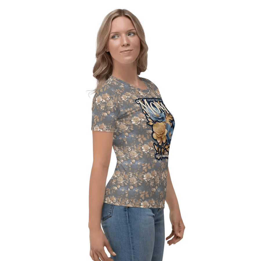 Funny Mom Floral All Over Print T-shirt product image (10)