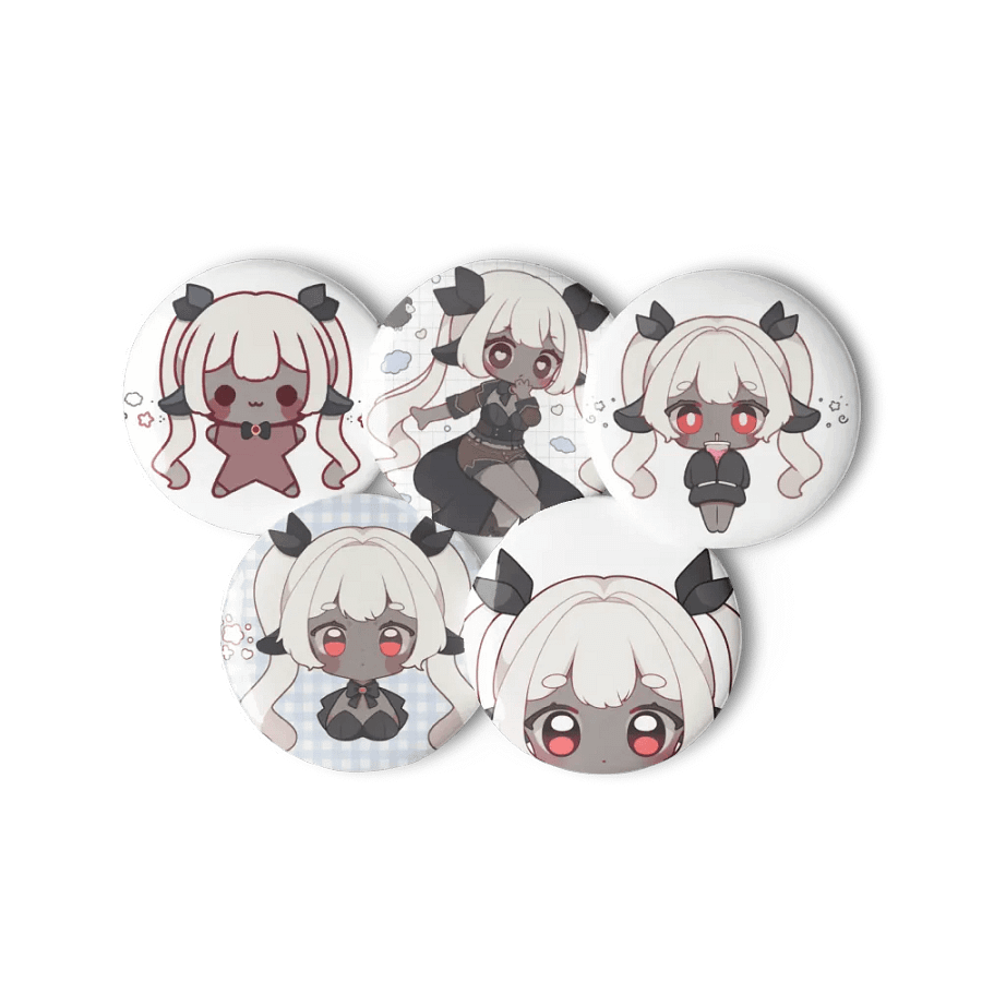 Chibi Lila Pinback Buttons product image (1)