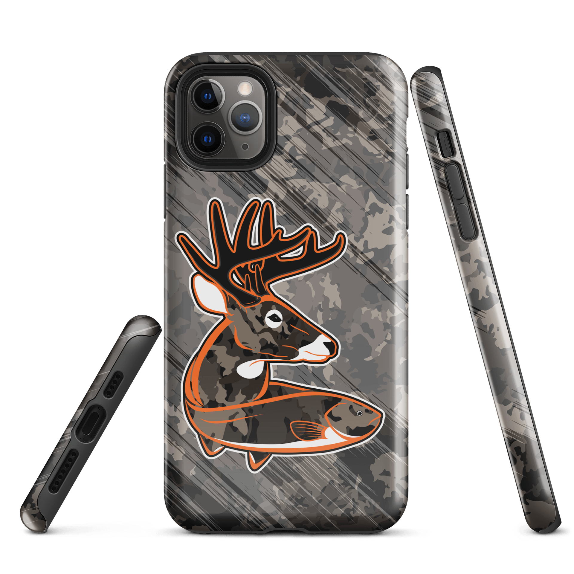 Orange Black White iPhone Case product image (5)