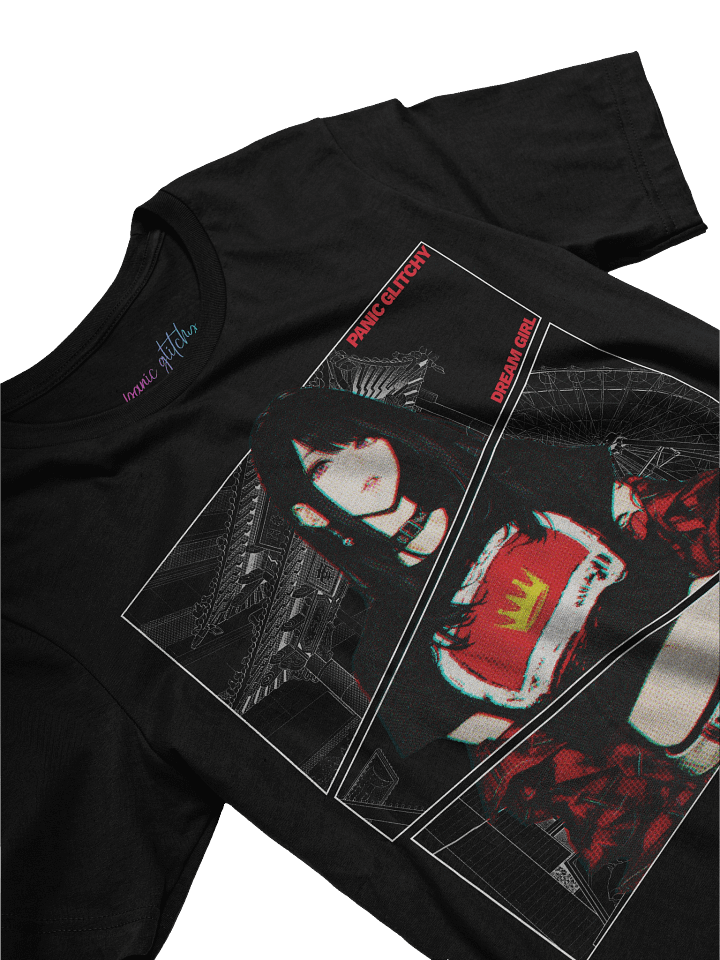 Panic Glitchy Dream Girl Halftoned Tee product image (2)
