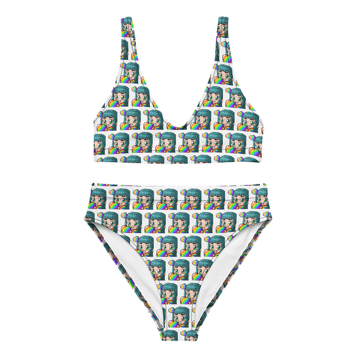 Rainbow Love MannyKae High Waisted Bikini Set product image (1)