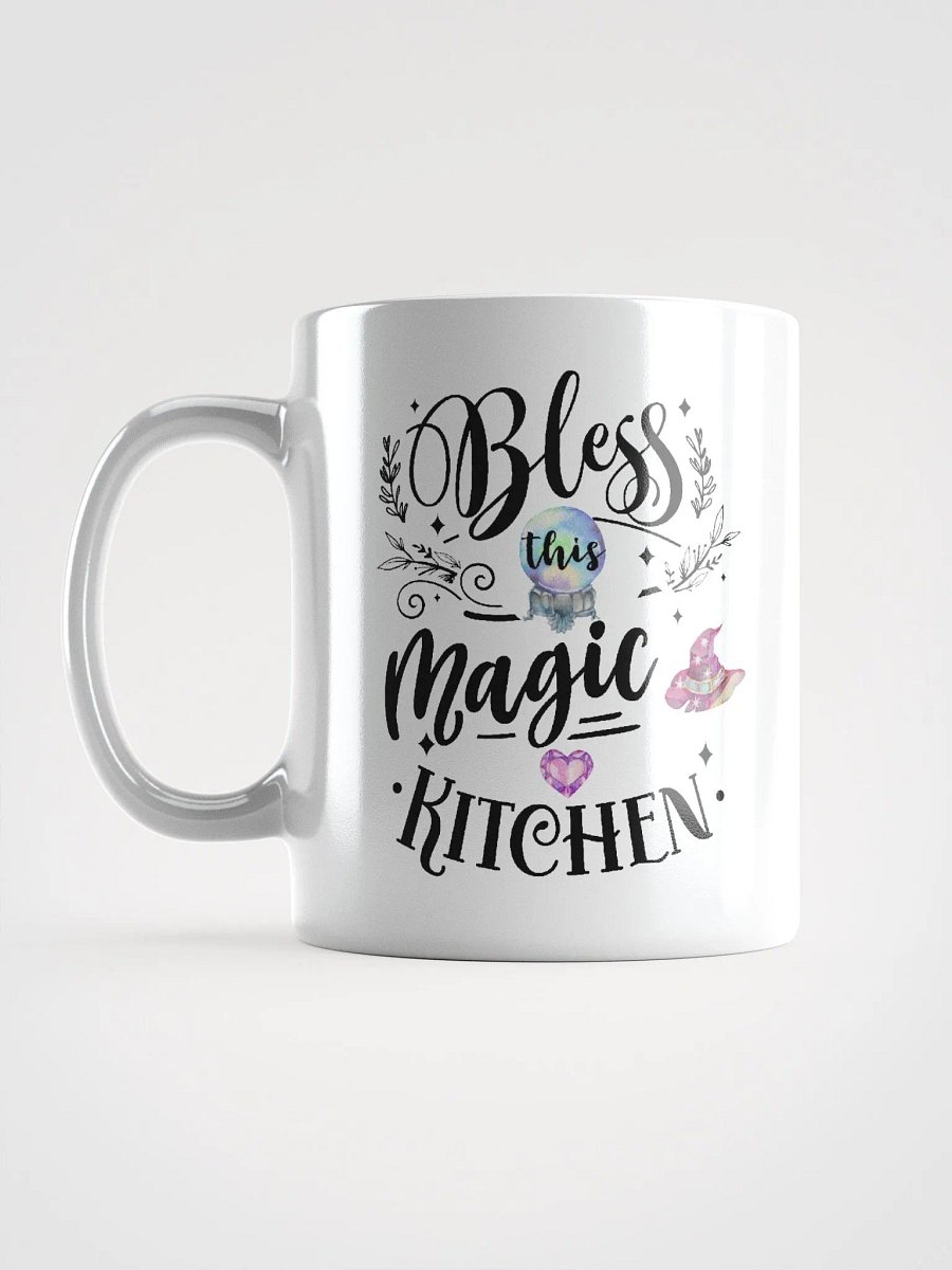 Bless This Magic Kitchen WHITE GLOSSY MUG - Witchy, Kitchen Witch, Magic Kitchen Gift product image (6)