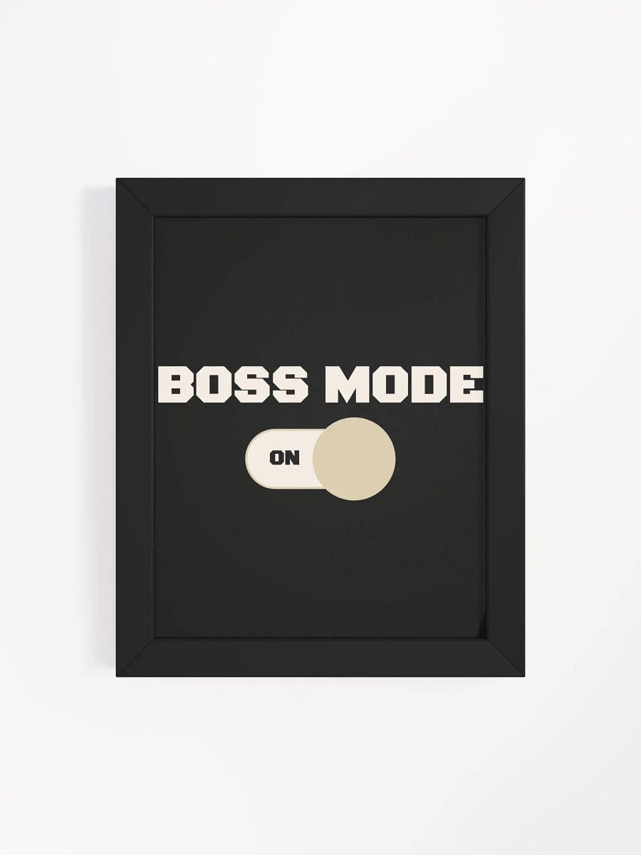 Boss Mode Wall Art - Black product image (54)