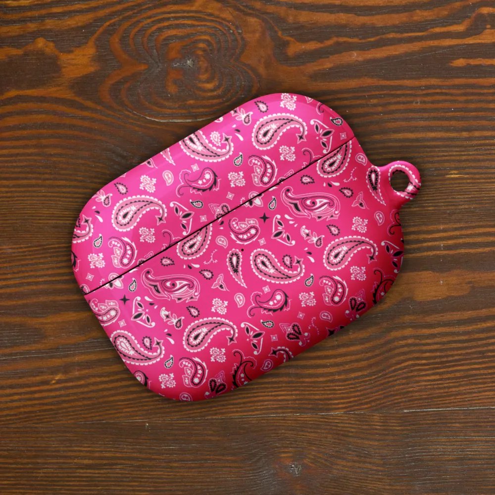 Fuchsia Bandana AirPods Case product image (49)