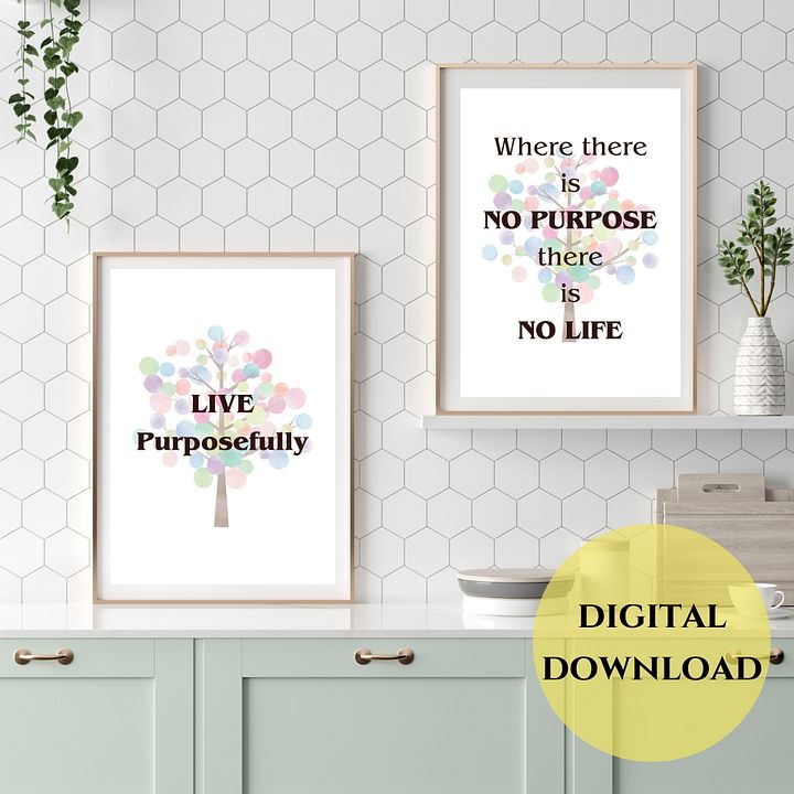 Live Purposefully Wall Art product image (2)