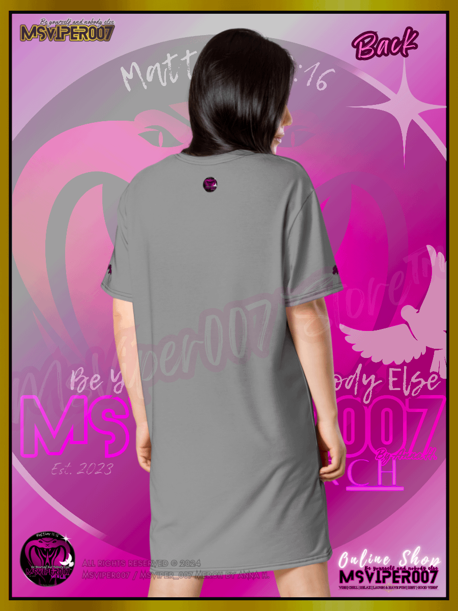 T-Shirt Dress - MsViper007's "Lady Gamers Are Awesome™ | [V3] (grey/solid)" T-Shirt Dress product image (5)