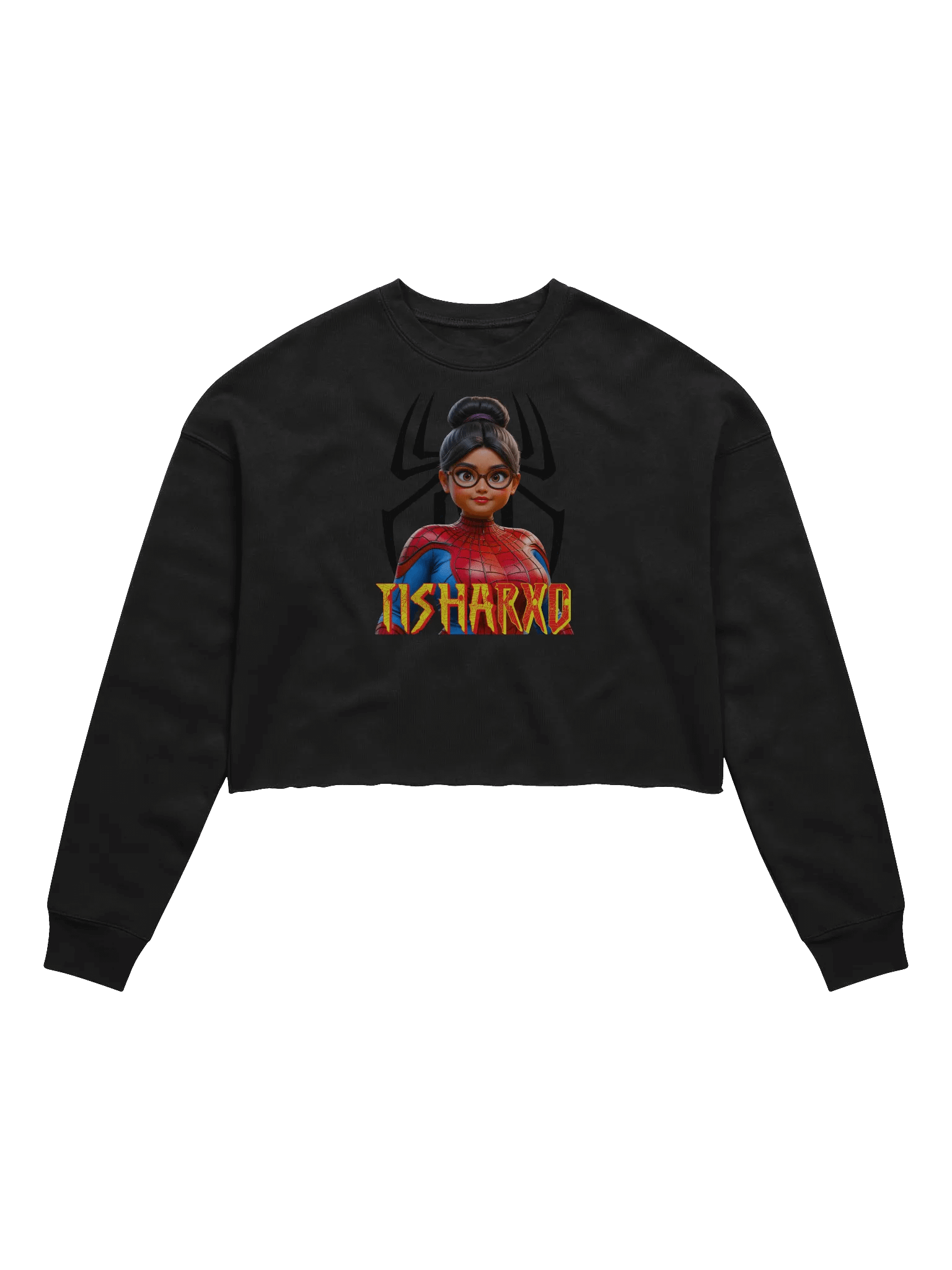 TishaRXO Spider-Girl Women's Fleece Crop Sweatshirt product image (1)