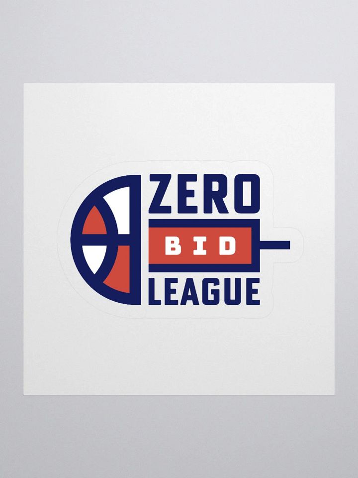 Zero Bid League Sticker product image (1)