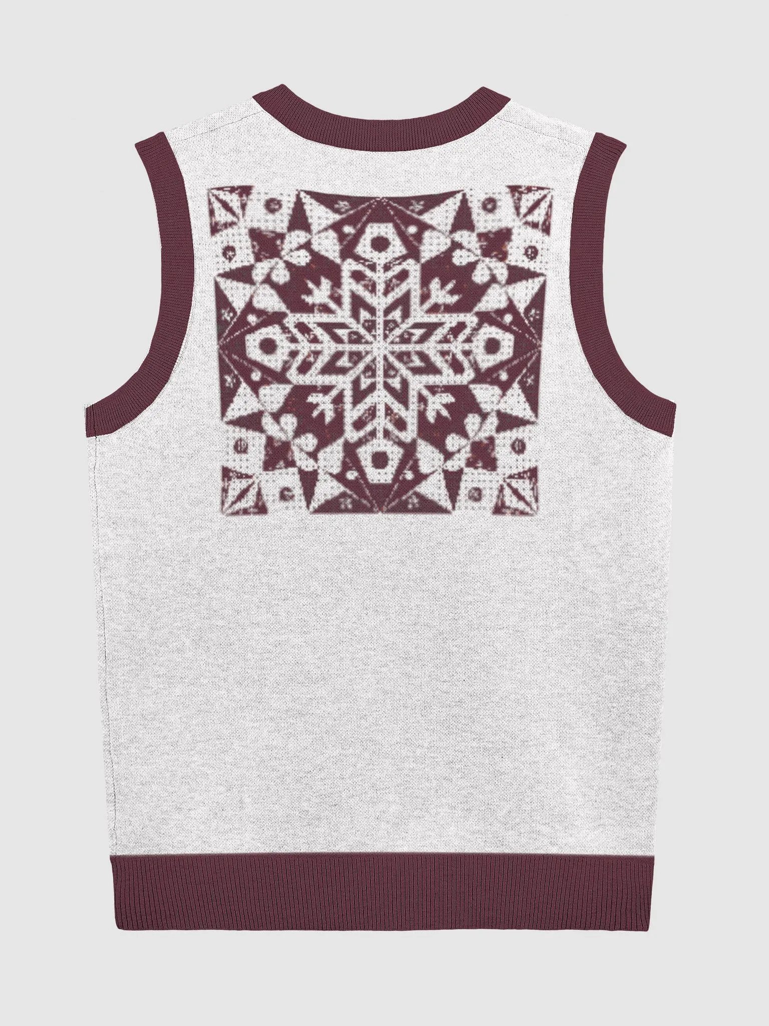 Snowflake Chic Knitted V-Neck Vest product image (2)