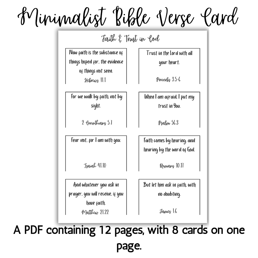 Minimalist Bible Cards – Printable Scripture Cards product image (6)
